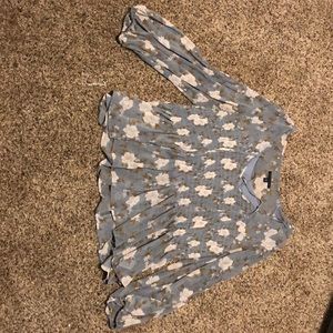 American Eagle floral blouse